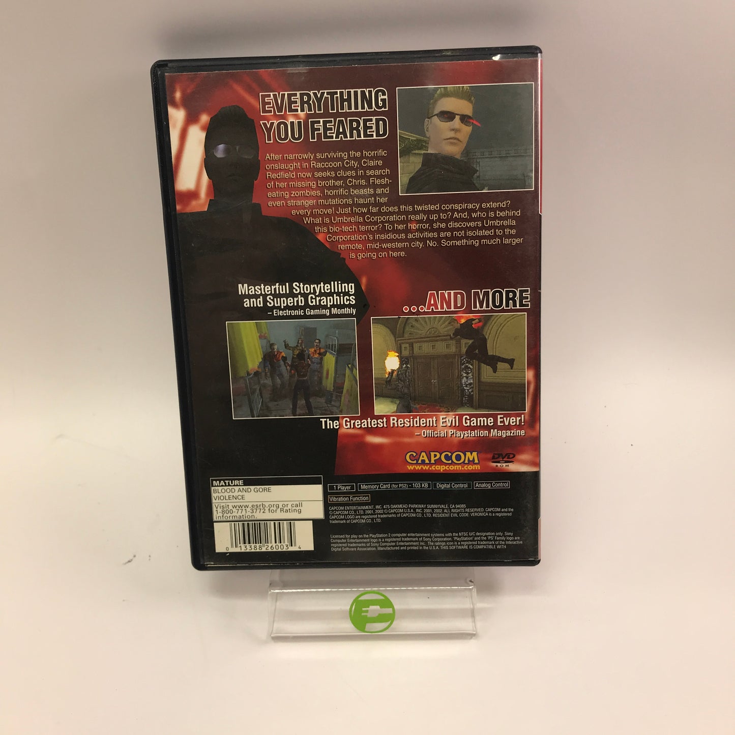 Resident Evil Code Veronica X [Greatest Hits] (Sony PlayStation 2 PS2, 2001) CIB