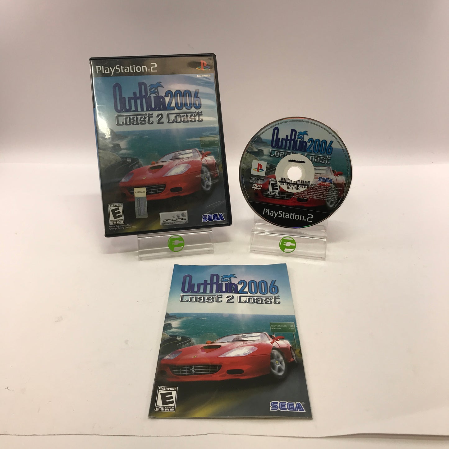 OutRun 2006 Coast 2 Coast (Sony PlayStation 2 PS2, 2006) Tested Works