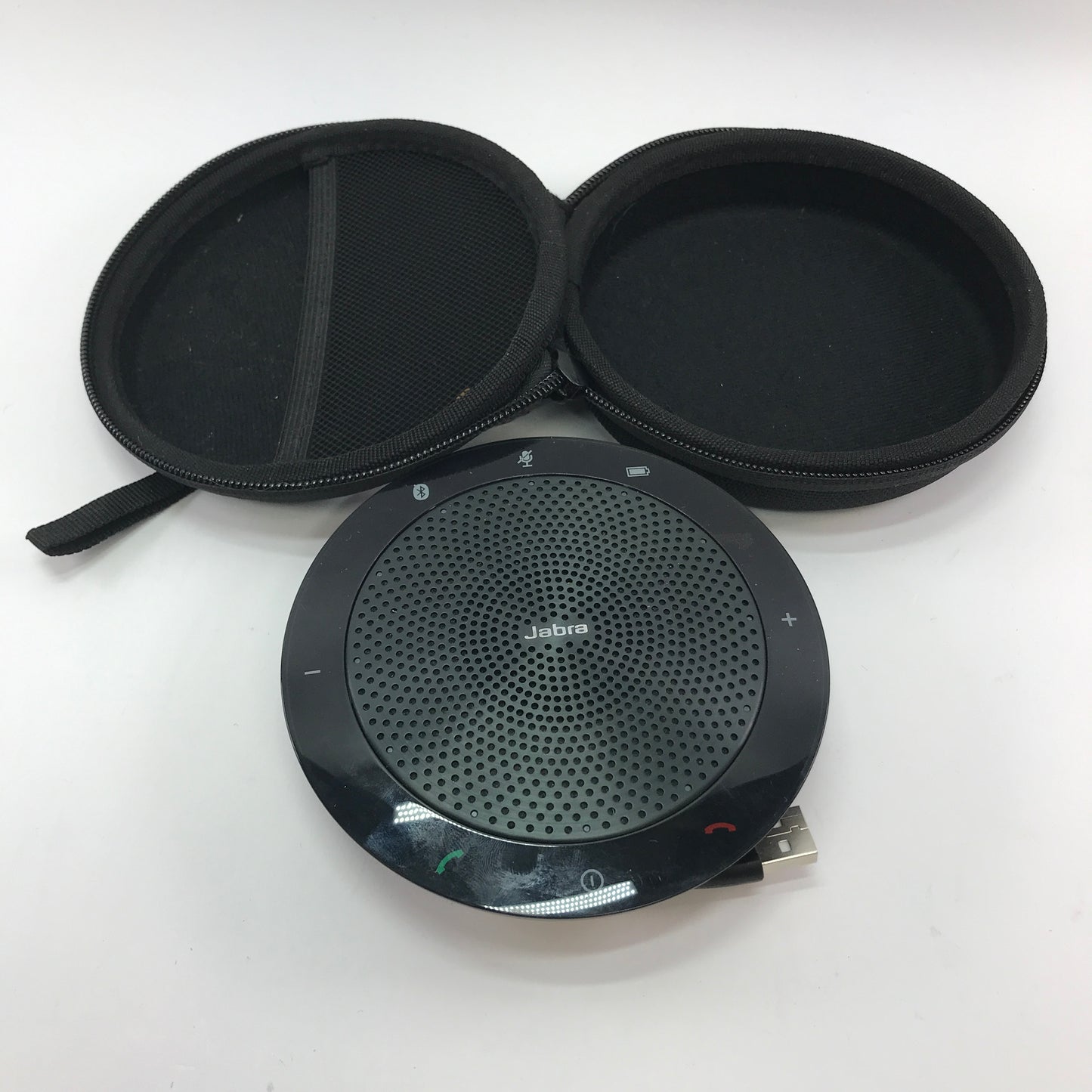 Jabra PHS002W Conference Bluetooth Speakerphone, Tested, Working w/ Case