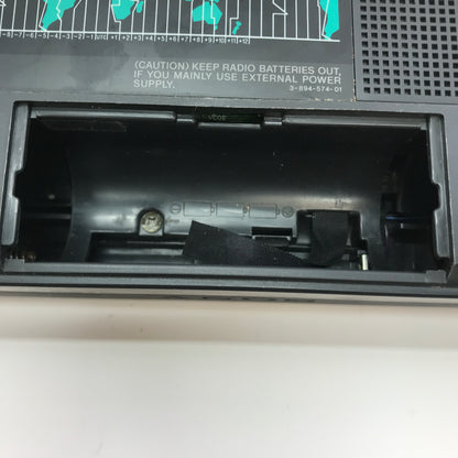 Broken Sony ICF-2010 Shortwave Radio Synthesized Receiver Wont Power, Parts Only