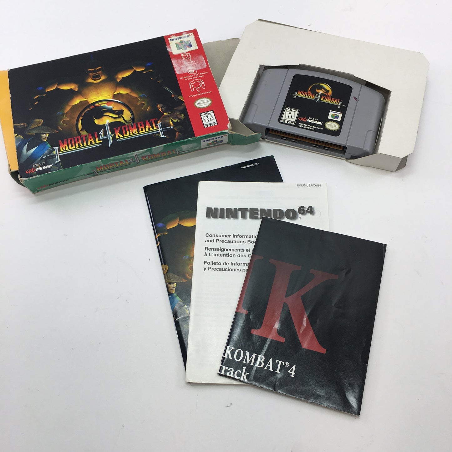 Mortal Kombat 4 (Nintendo 64 N64, 1998) Complete in Original Box, CIB