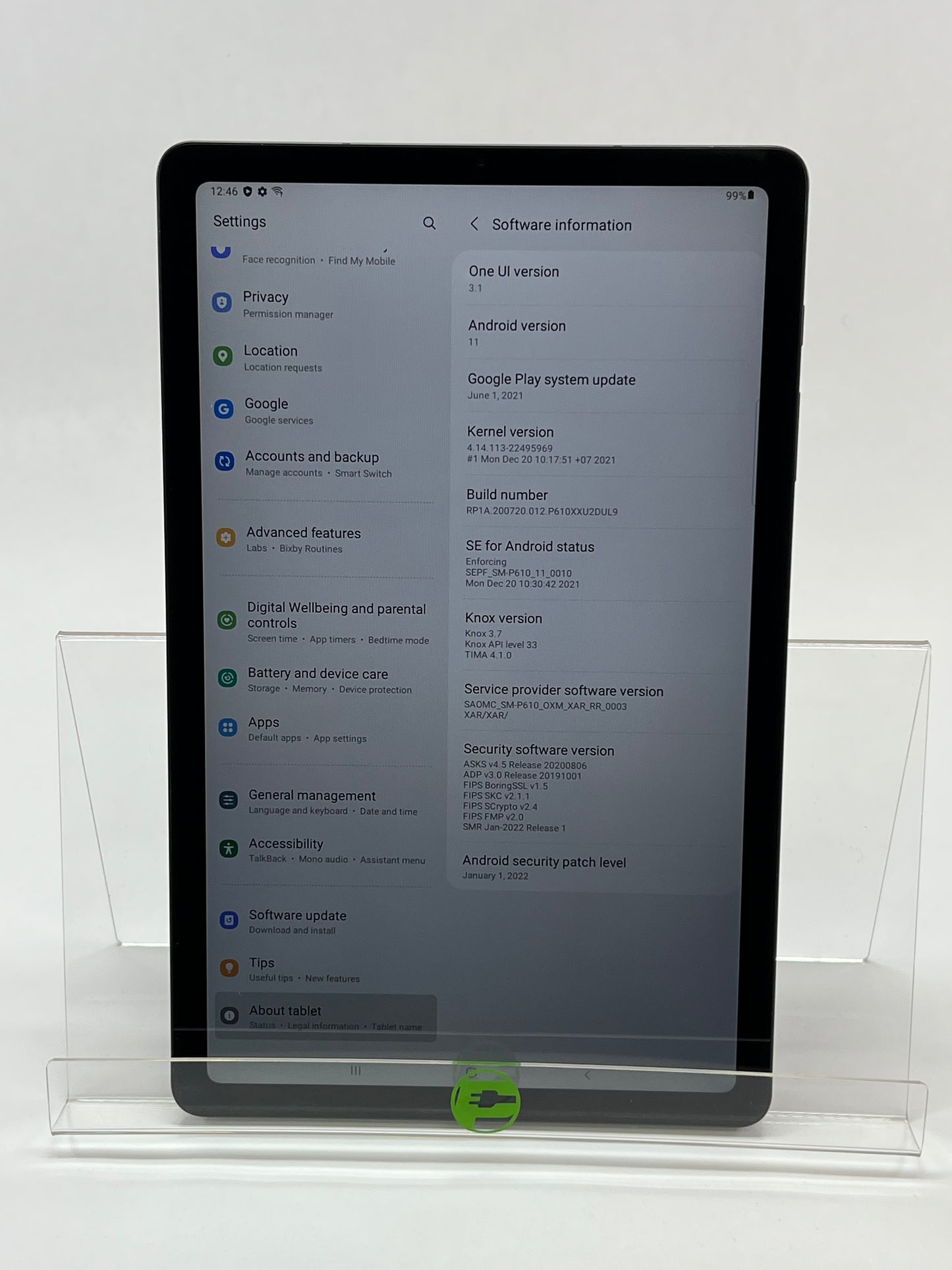 WiFi Only Samsung Galaxy Tab S6 Lite 10.4" 128GB Gray SM-P610