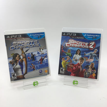 Lot of 2 PS2 Games - Sports Champions, Sports Champions2 (Games Only with casLot of 2 PS3 es), PlayStation 3