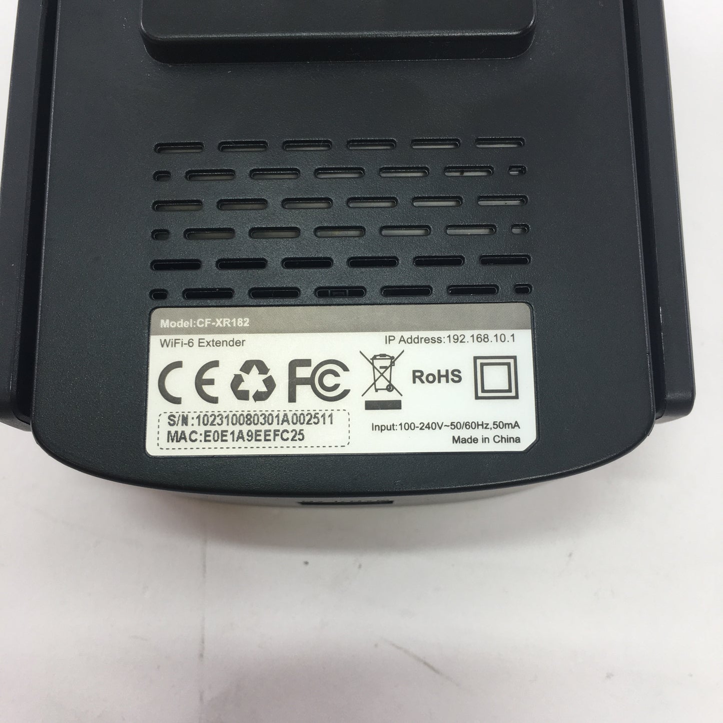 Wifi 6 Range Extender CF-XR182 Tested Working