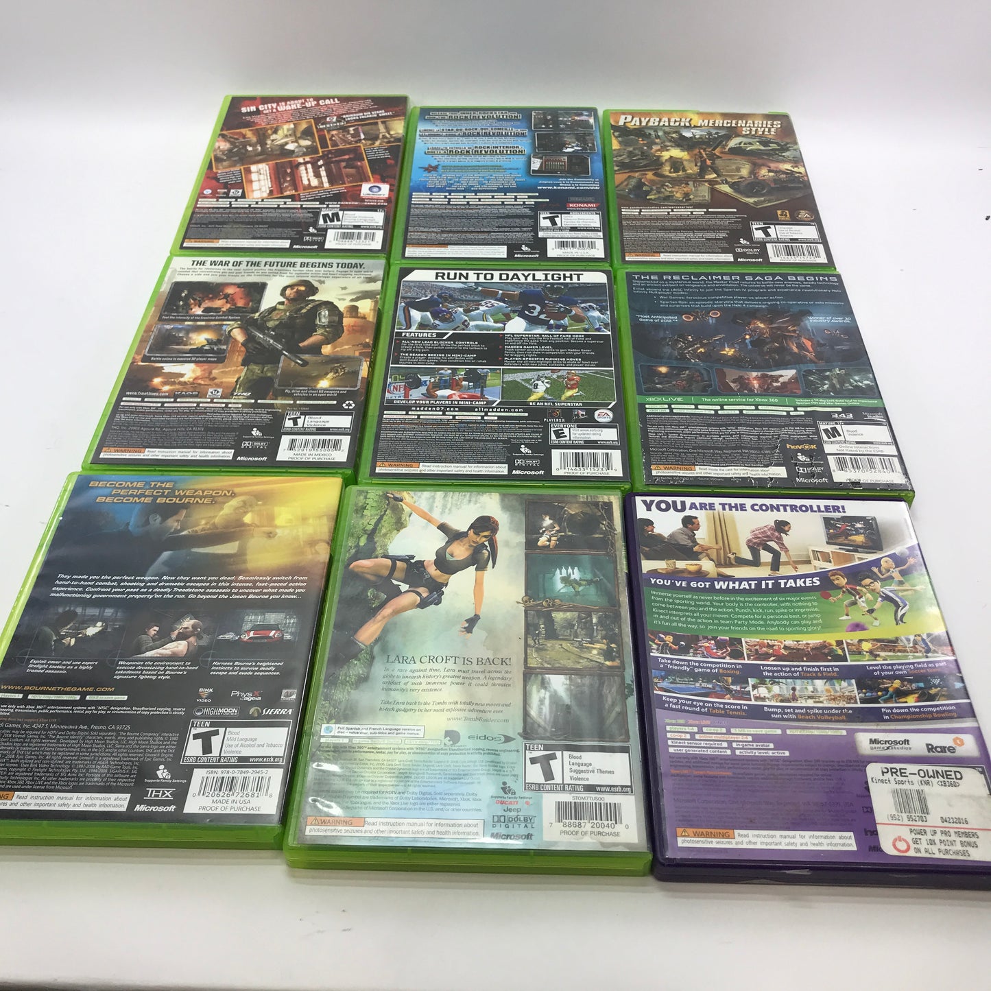 Lot of 133 Microsoft Xbox 360 Games [Call of Duty, Gears of War and More]