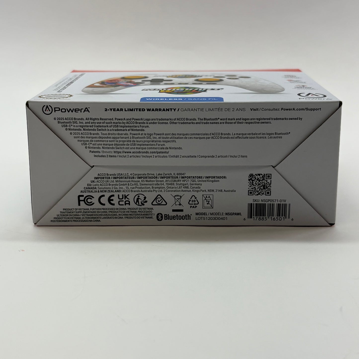 New Nintendo Power A Wireless Controller NSGPAWL Multi-Colored