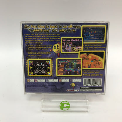 Ms. Pac-Man Maze Madness (Sony PlayStation 1 PS1, 2000) CIB w Registration Card