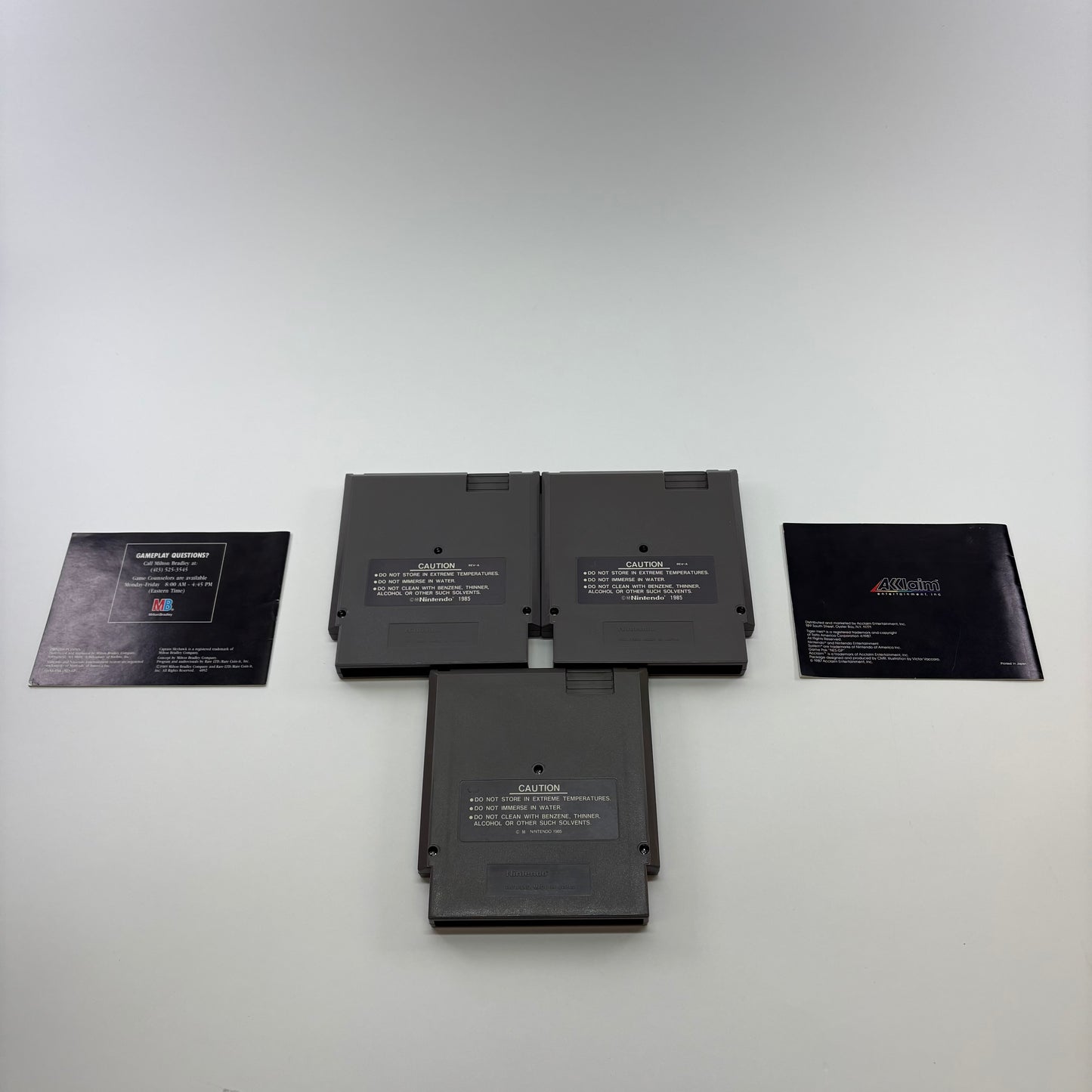 Lot of 3 Nintendo NES Games Flying