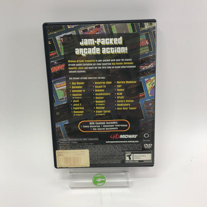 Midway Arcade Treasures (Sony PlayStation 2 PS2, 2003) CIB w Registration Card