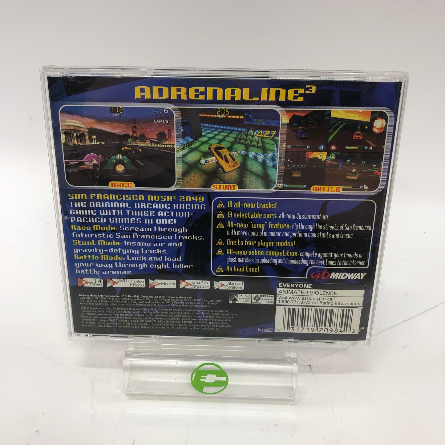 San Francisco Rush 2049 (Sega Dreamcast, 2000) CIB w/ Registration Card