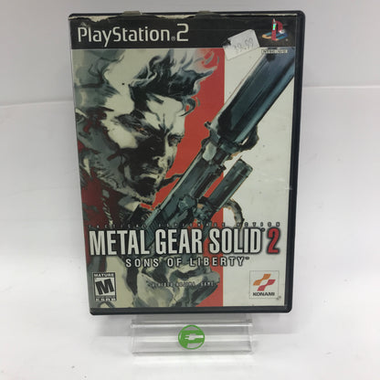 Metal Gear Solid 2 (Sony PlayStation 2 PS2, 2001) CIB w Registration Card