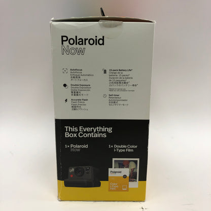 New Polaroid Now Black Autofocus i-Type Instant Camera PRD009028 With Extra Film