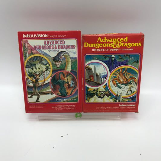 Advanced Dungeons and Dragons Intellivision Lot, 2 Games, Both CIB