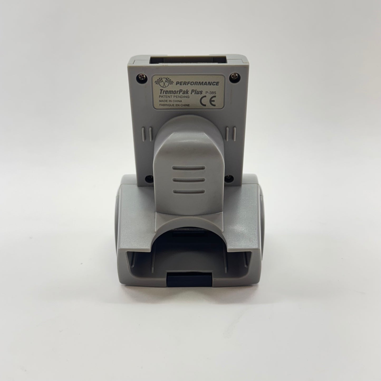 Untested Nintendo 64 Jumper Pak (NUS-008)+TremorPakPlus/Memory Card (P-385/P-302) Black/Gray