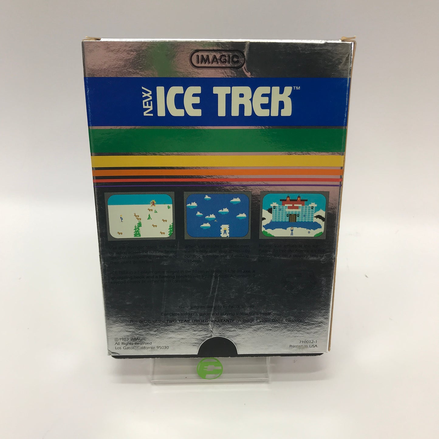 Ice Trek (Mattel Intellivision, 1982) Complete in Original Box w/ Overlays, CIB