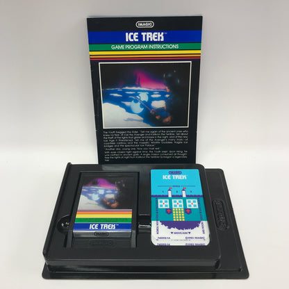 Ice Trek (Mattel Intellivision, 1982) Complete in Original Box w/ Overlays, CIB