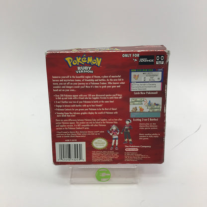Pokemon Ruby  (Nintendo GameBoy Advance, 2003) No Game Box Only All Inserts