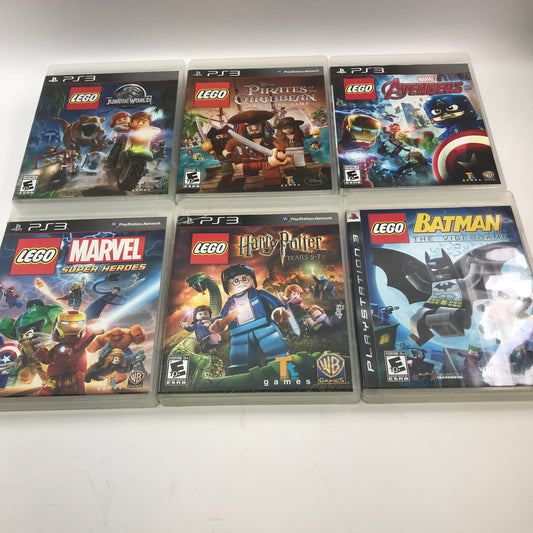 Lot of 6 Sony PlayStation 3 PS3 Games [Batman, Harry Potter, Avengers and More]