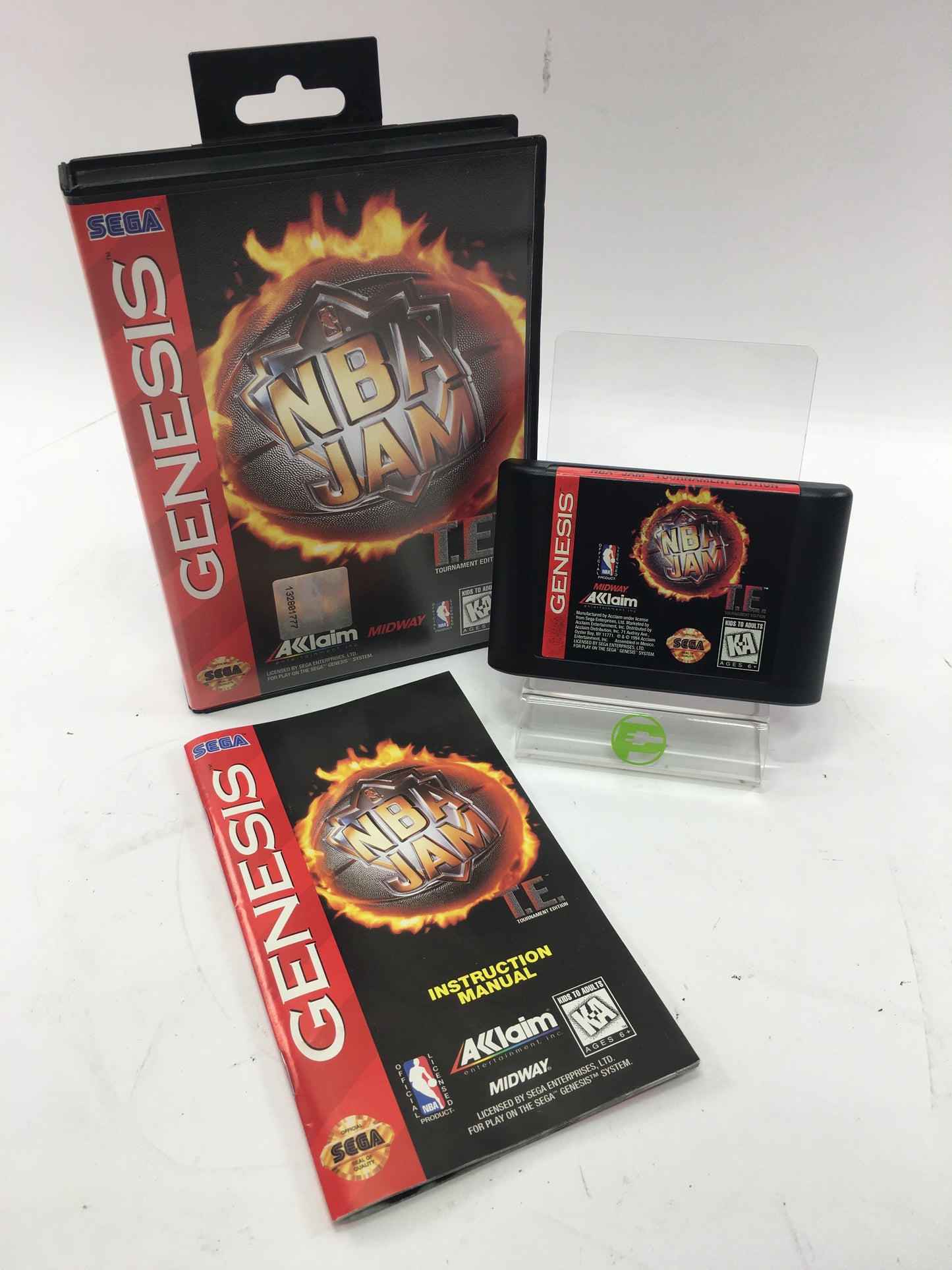 NBA Jam Tournament Edition (Sega Genesis, 1995) CIB, Tested, Working