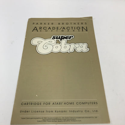 Super Cobra (Atari 400, 1982) Cartridge and Manual Only