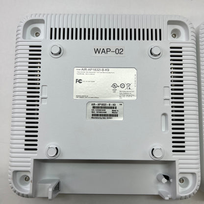 Lot of 2 Cisco Aironet 1830 Wireless Access Point AIR-AP1832I-B-K9