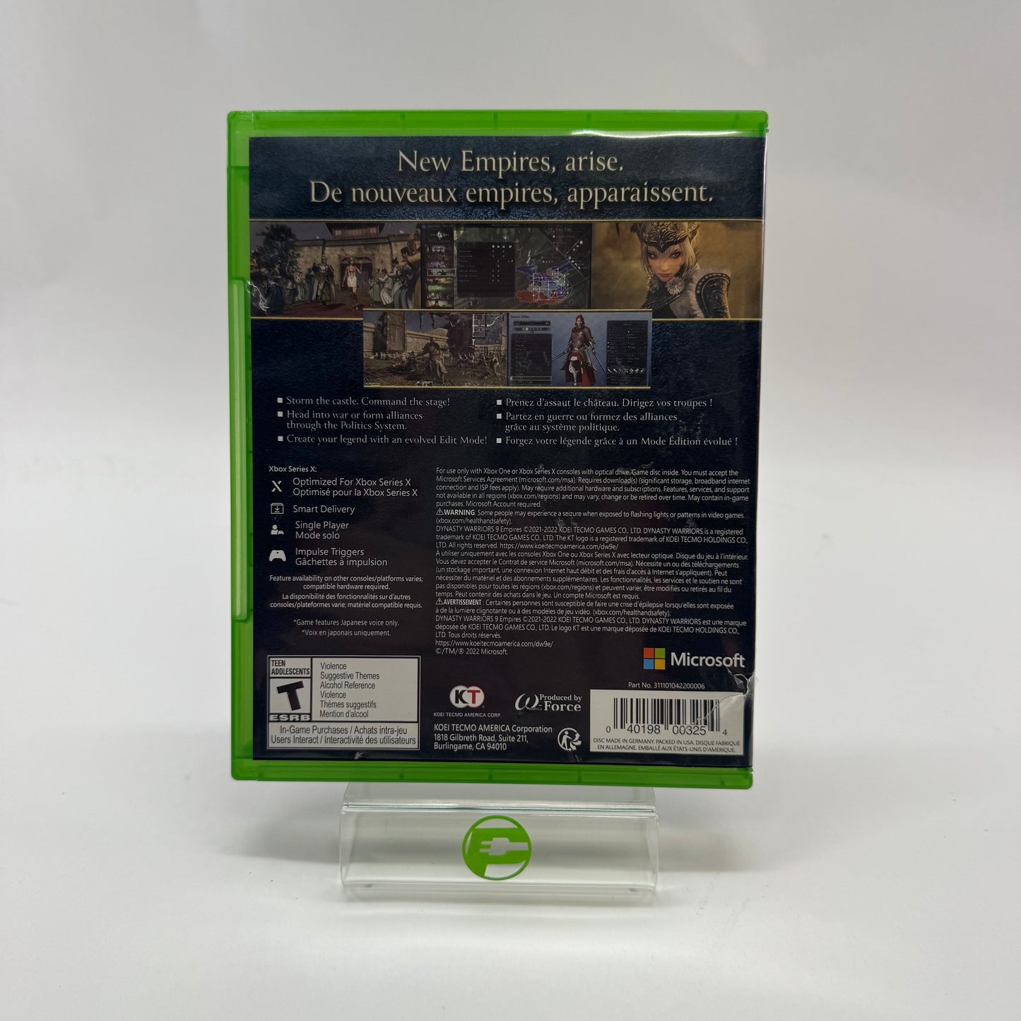 Dynasty Warriors 9 Empires (Microsoft Xbox Series X, 2022)