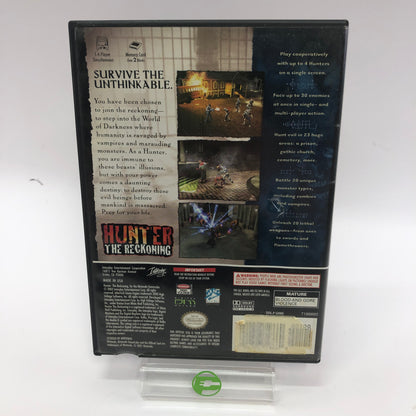 Hunter the Reckoning (Nintendo GameCube, 2002) Complete in Original Box w Manual