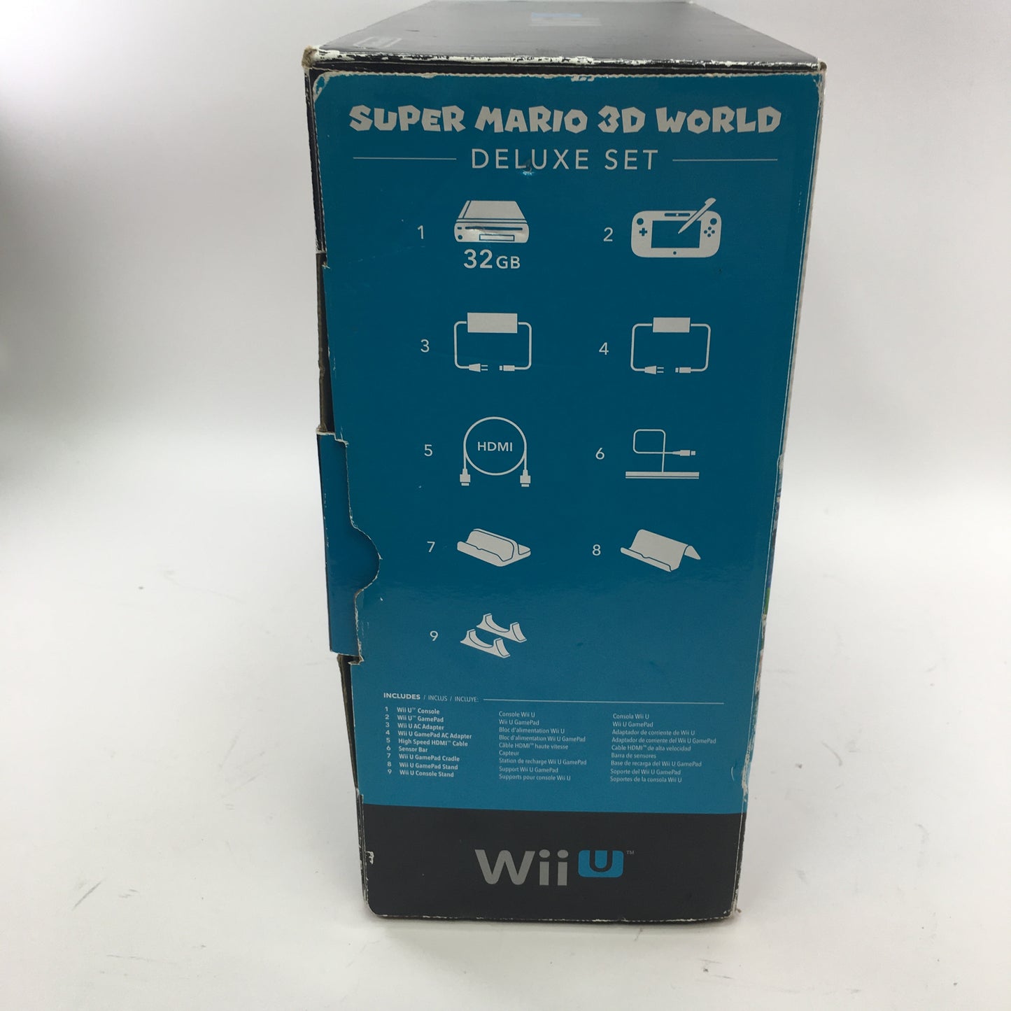 Nintendo Wii U Video Game Console Black CIB Tested and Working w Both Games