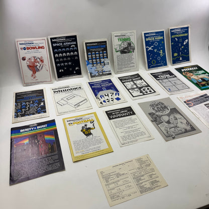 Lot of 35 Intellivision Games and Manuals Read Description