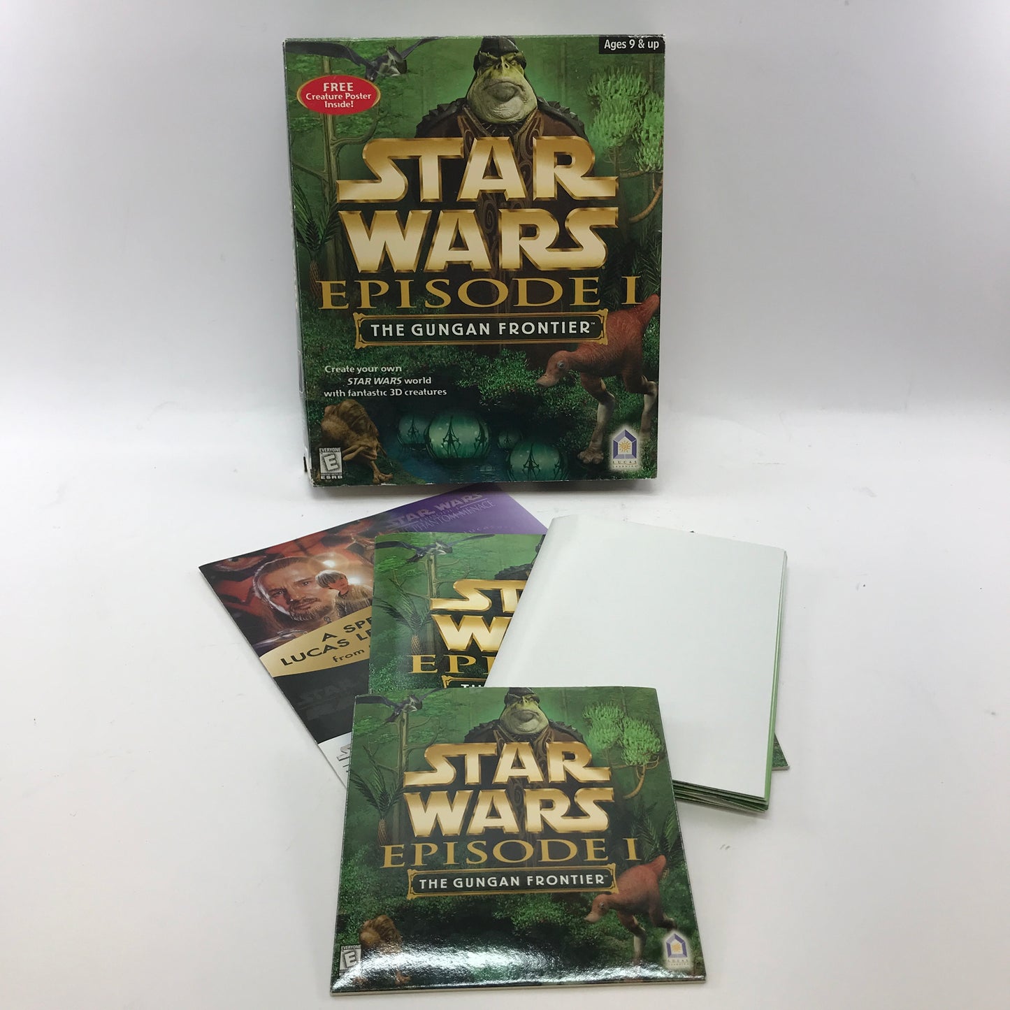 Star Wars Episode I: The Gungan Frontier (PC, 1999) w Poster and Manual CIB
