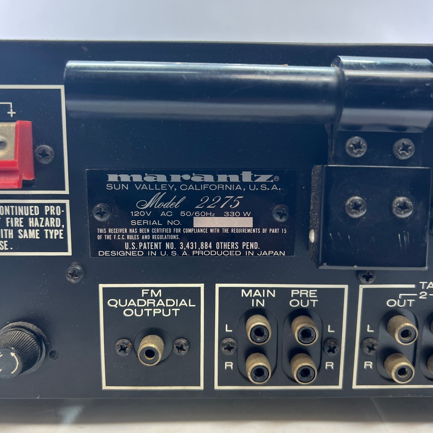 Broken Marantz 2275 Stereophonic Receiver Read Description
