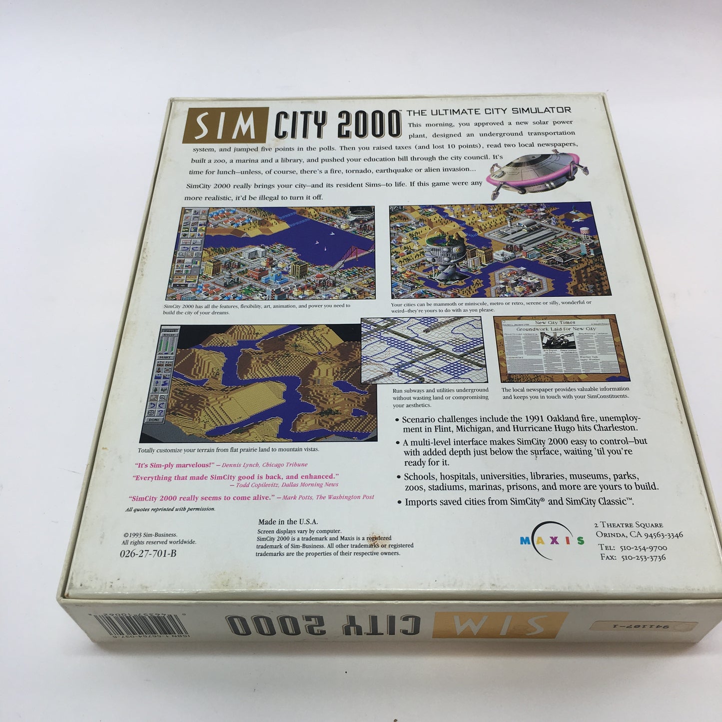 Maxis Sim City Bundle [Sim City, Sim City 2000, Sim Town and Sim Isle]