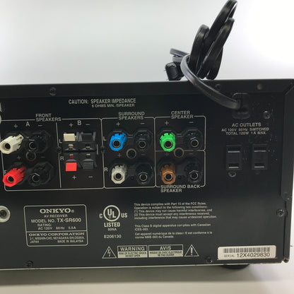 Onkyo AV Receiver TX-SR600 - Powers On