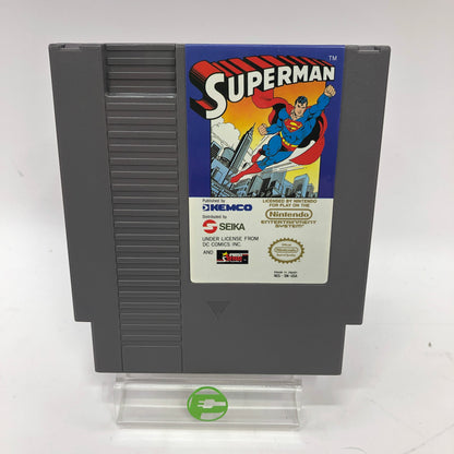 Superman (Nintendo NES, 1988) Cartridge and Manual Only w/ Dust Cover