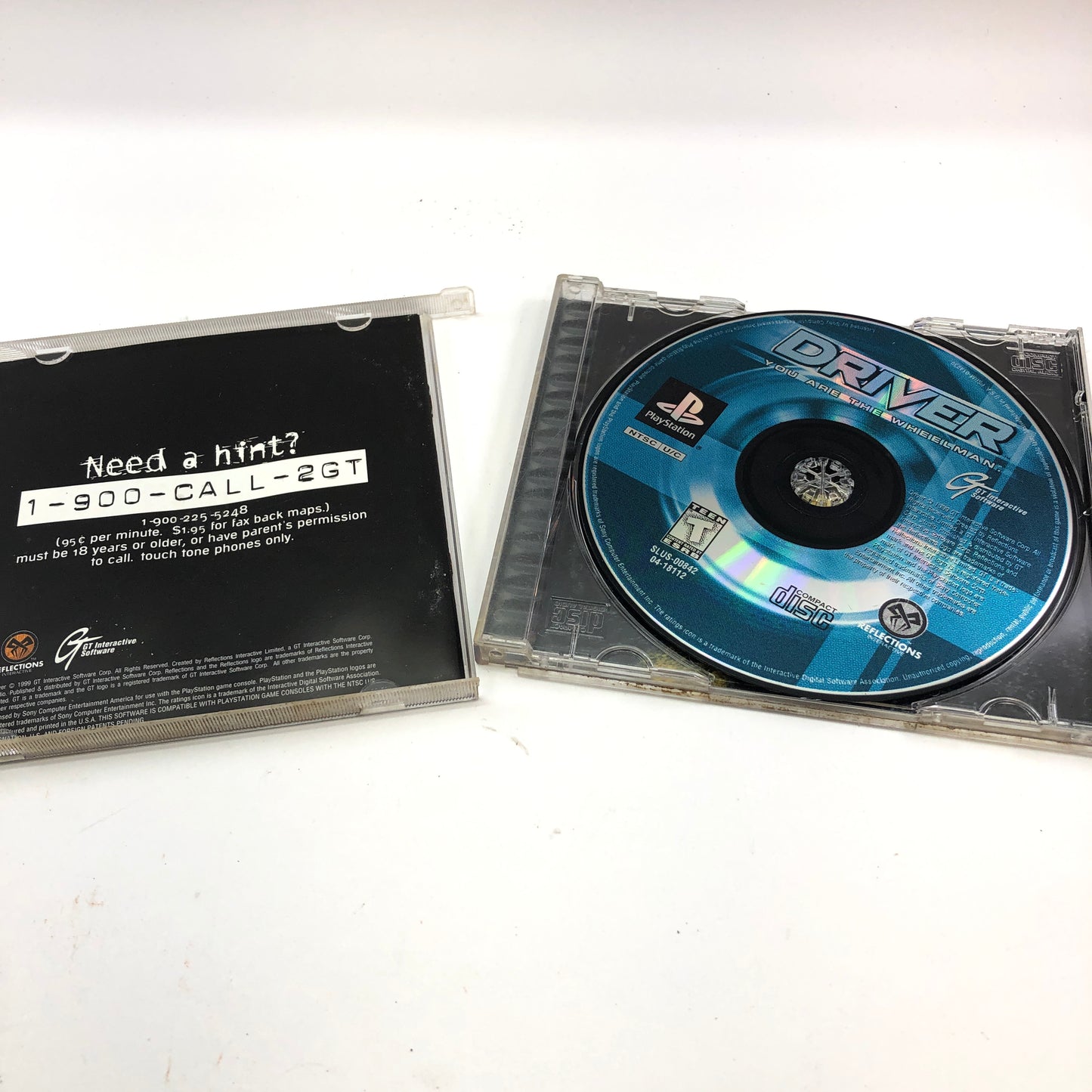 Driver (Sony PlayStation 1 PS1, 1999) CIB w/ Registration Card