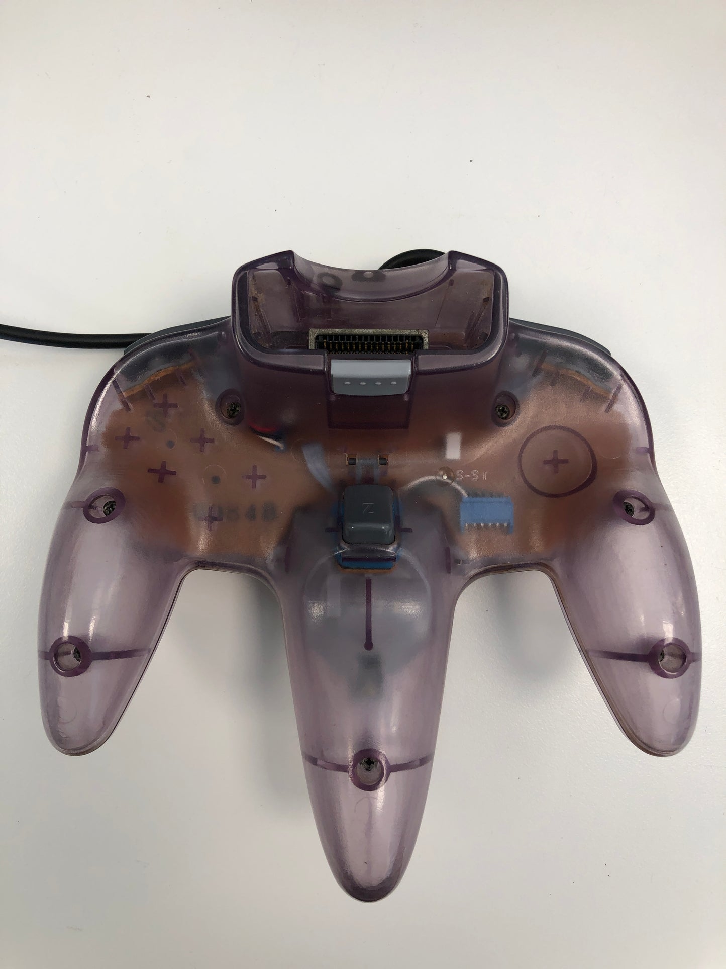 Nintendo 64 With 2 Atomic Purple Controllers Video Game Console NUS-001 Black