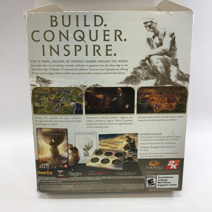 Civilization VI [Anniversary Edition] (PC, 2016) Complete in Box w/ Coins, CIB