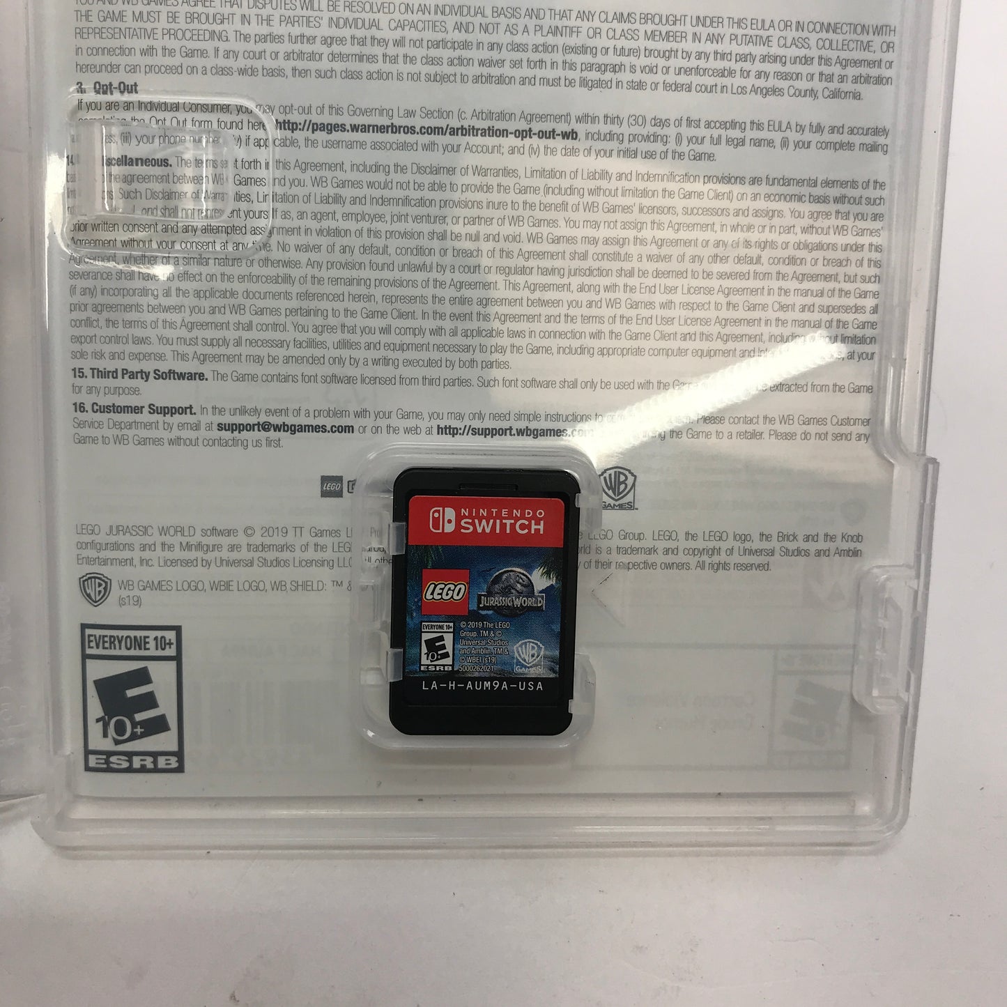 LEGO Jurassic World (Nintendo Switch, 2019) w Original Box