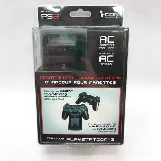 New Icon Ps3 Controller Charging Station 1610F-02 for DualShock 3 Controllers