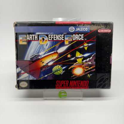 Earth Defense Force (Super Nintendo SNES, 1991) Complete In Box CIB