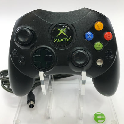 Microsoft Original Xbox Controller S Black X08-69873 With Breakaway Cable