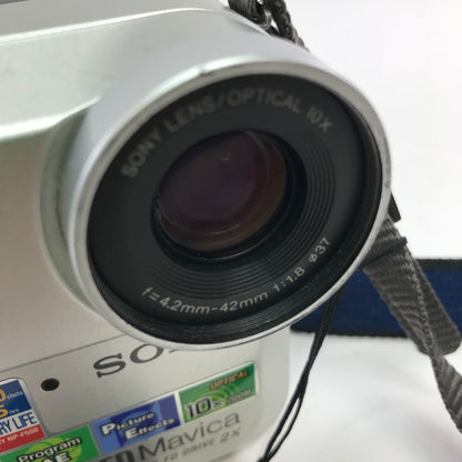 Sony MVC-FD75 0.35MP Compact Digital Camera W/ Strap, Battery, And Floppy Disk