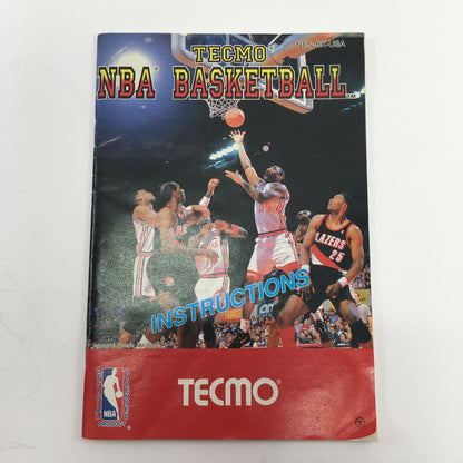 Tecmo NBA Basketball (Nintendo NES, 1992) Tested Original Box w Manual