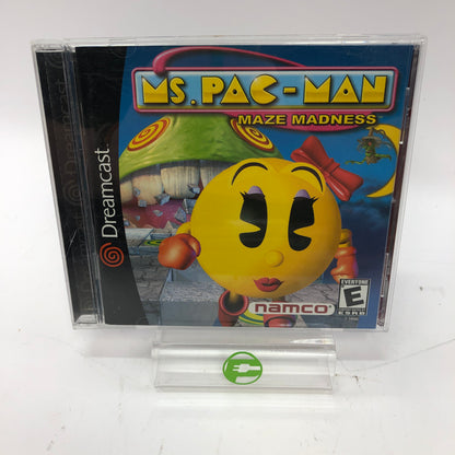 Ms. Pac-Man Maze Madness (Sega Dreamcast, 2000) CIB w/ Registration Card