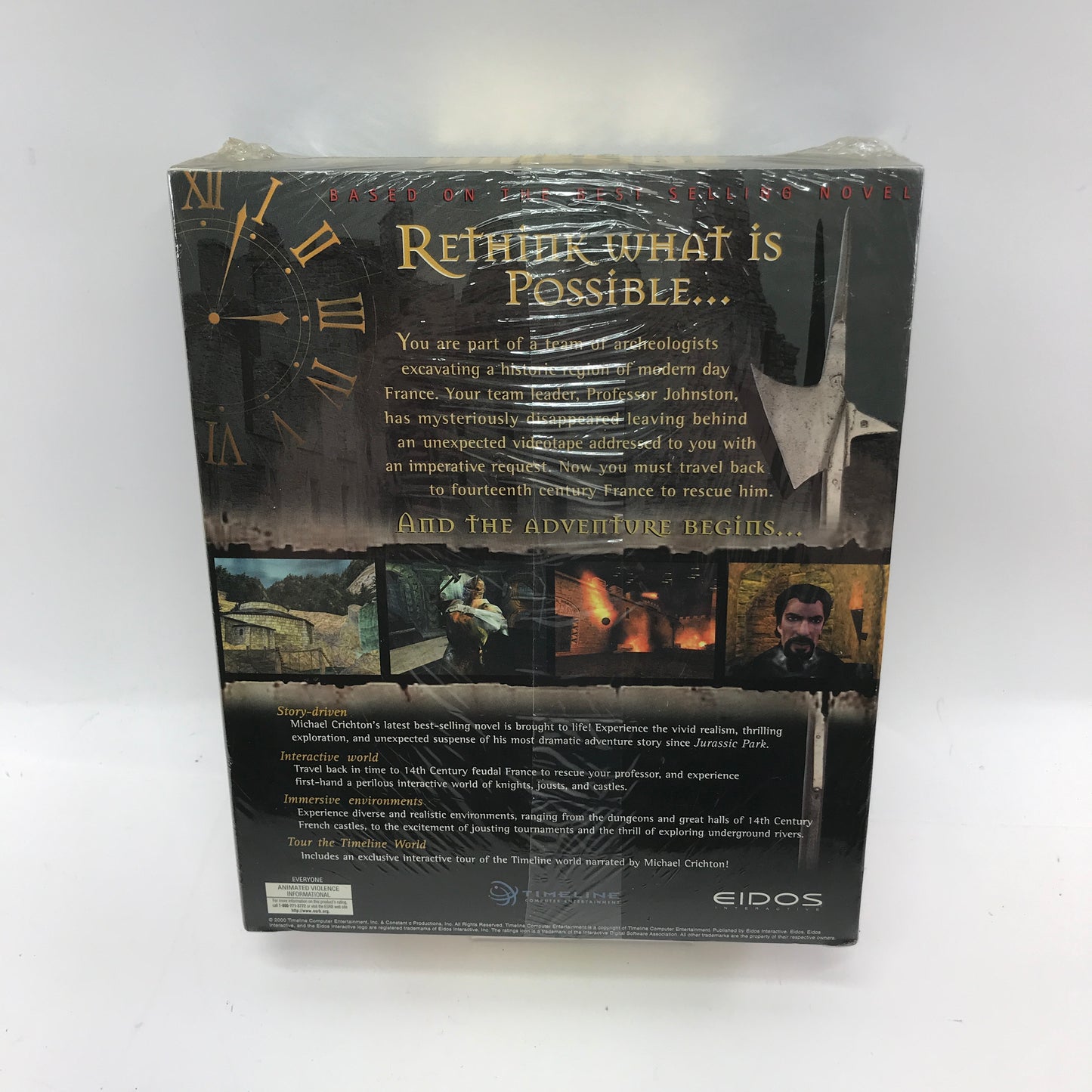 New Timeline Michael Crichtron (PC, 2000) Factory Sealed