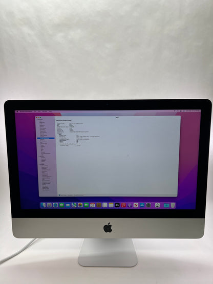 2015 Apple iMac 21.5" i7 3.1GHz 8GB RAM SSD Silver A1419