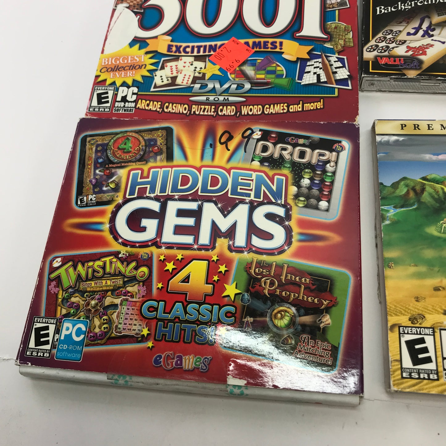 Lot of 9 Find-It, Multi-Game Packs for PC [Luxor, Mahjongg, Atari2600 and More]