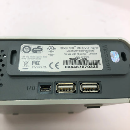 Microsoft XBox 360 HD DVD Player White X809507-006 For Xbox 360