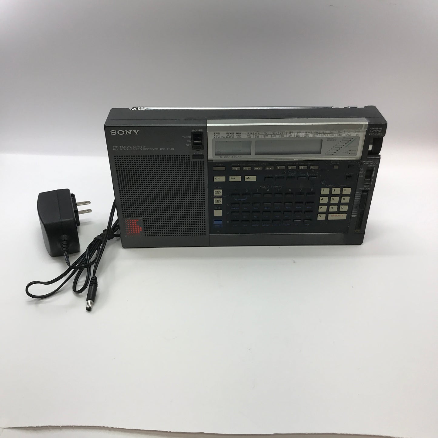 Broken Sony ICF-2010 Shortwave Radio Synthesized Receiver Wont Power, Parts Only