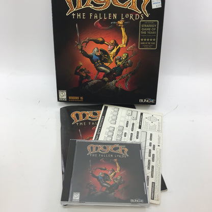 Myth: The Fallen Lords (PC, 1997) w Manual and Quick Reference Card